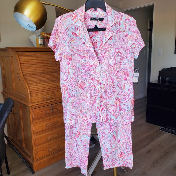 2 Pc Ralph Lauren pajamas. Size S. - Picture 1 of 6
